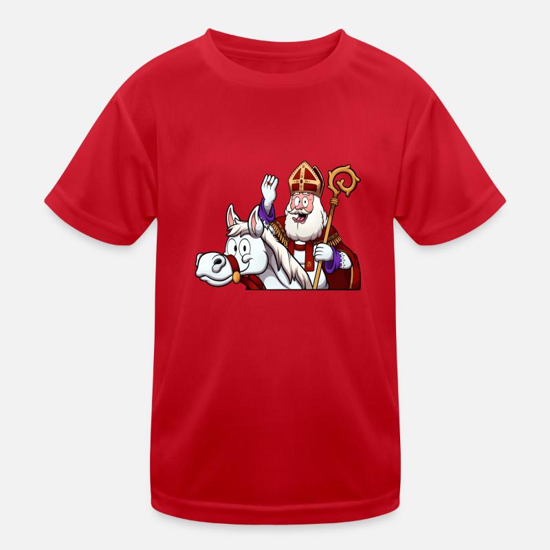 Saint Nicolas à cheval T-shirt sport Enfant