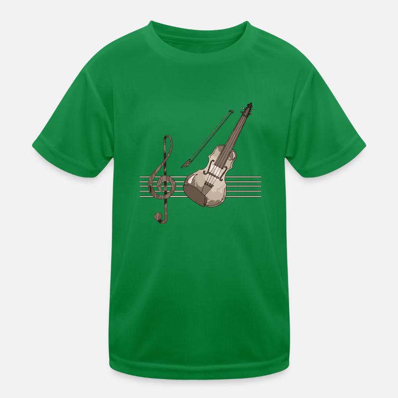 Violin Kids Functional T-Shirt