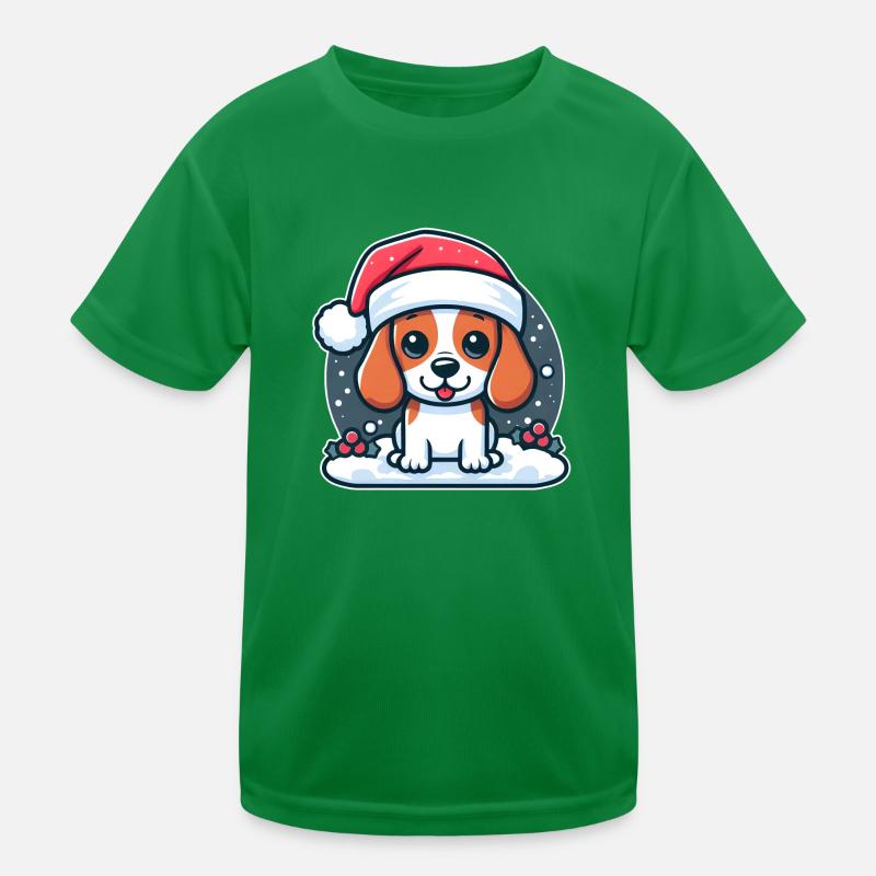 Beagle Noël - Chiot mignon T-shirt sport Enfant