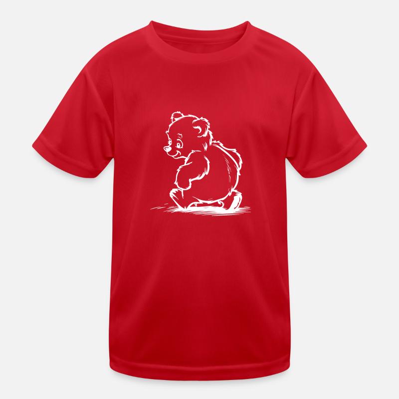 Ours, Ours Câlin T-shirt sport Enfant