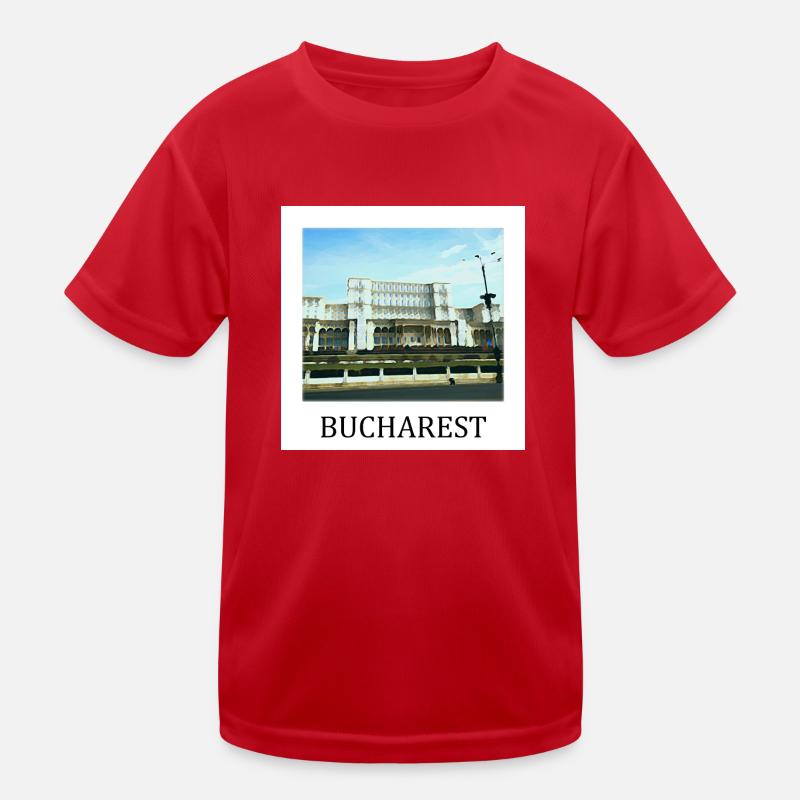Bukarest Kinder Funktions-T-Shirt