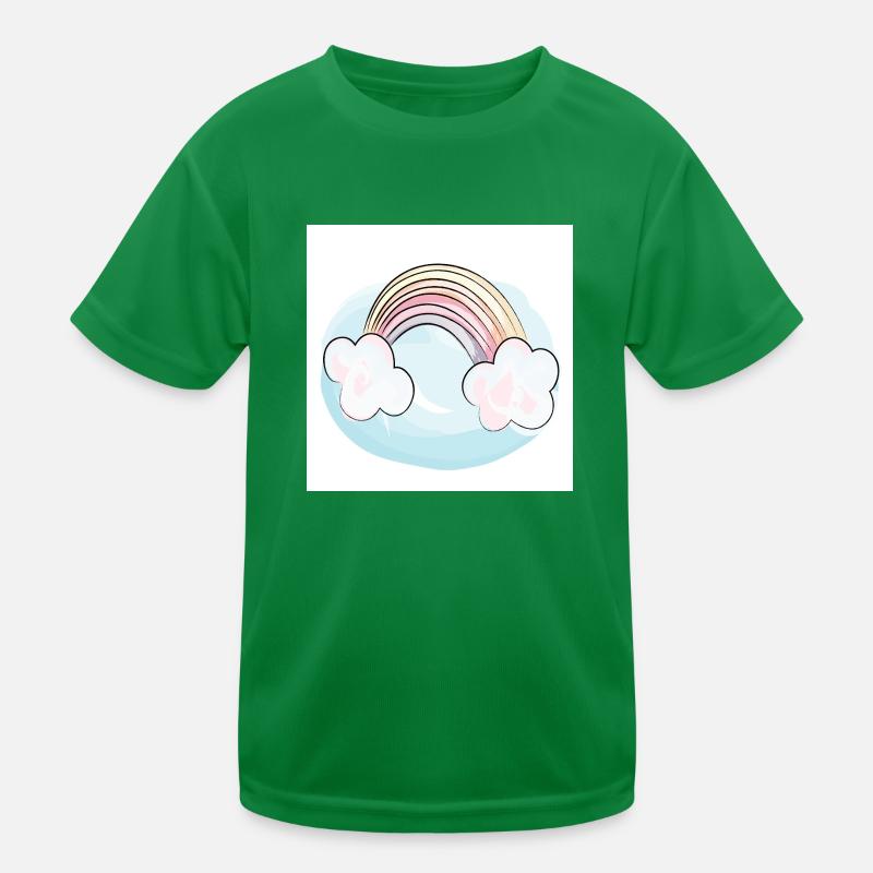 Regenbogen Kinder Funktions-T-Shirt