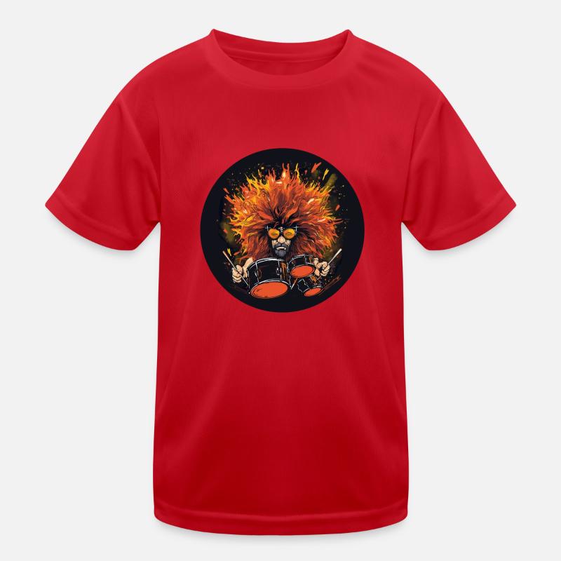 Drummer wild Kinder Funktions-T-Shirt