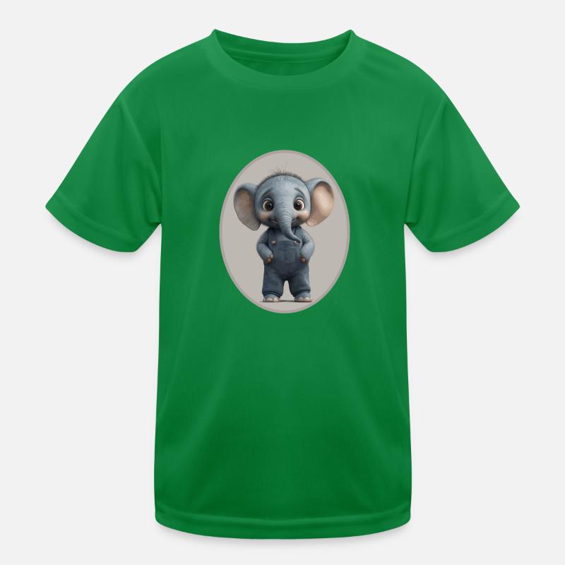 Elefant Kinder Funktions-T-Shirt