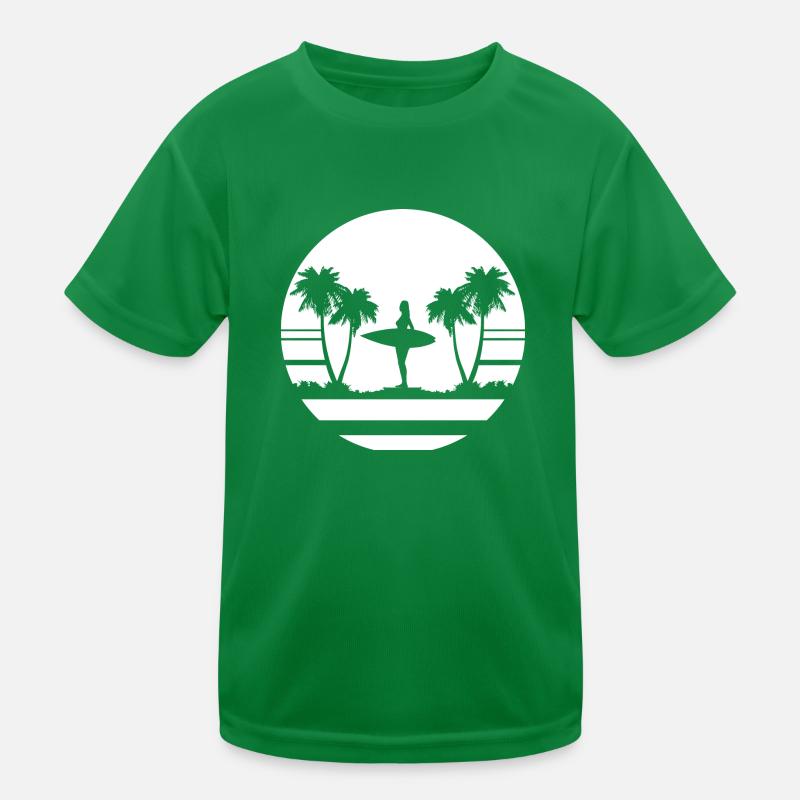 Surfing Surfboard Surfer Geschenksidee Kinder Funktions-T-Shirt