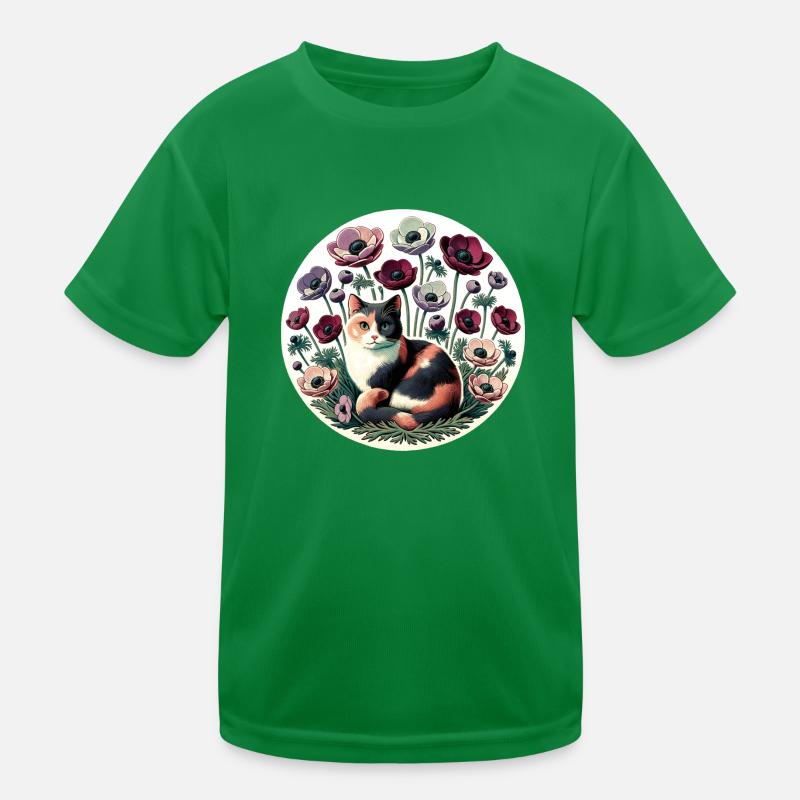 Calico Cat Kids Functional T-Shirt