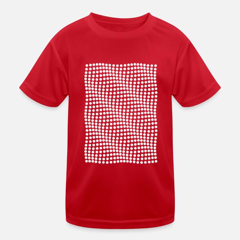 Optical illusion waves effect Kids Functional T-Shirt