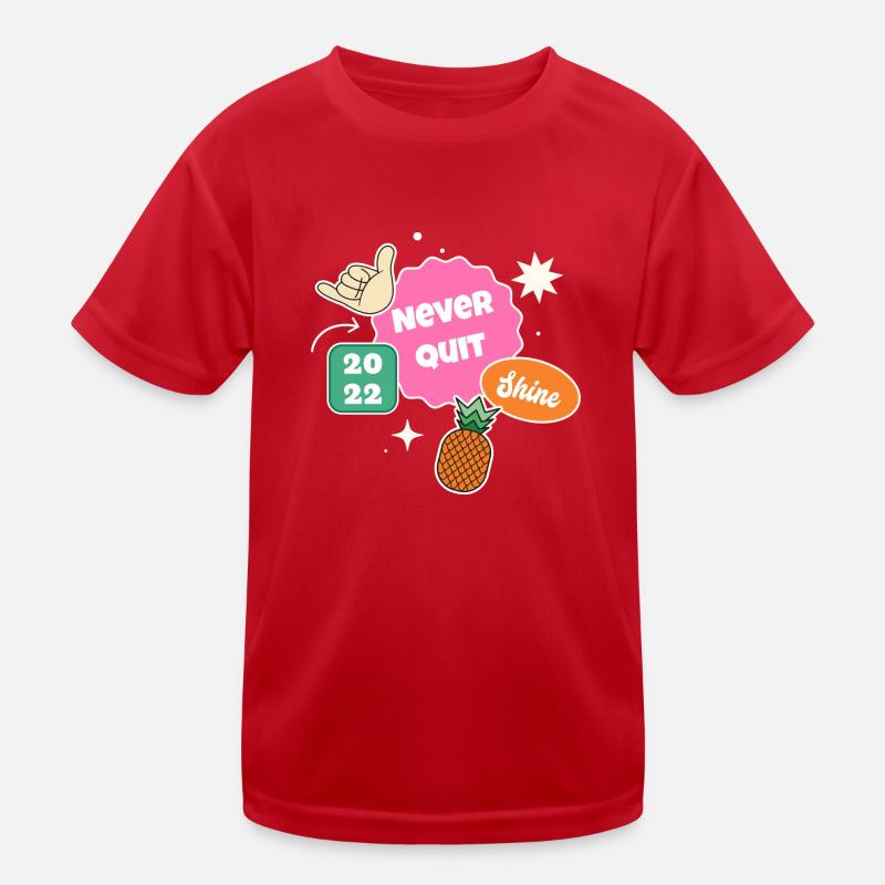 Never Quit Kids Functional T-Shirt