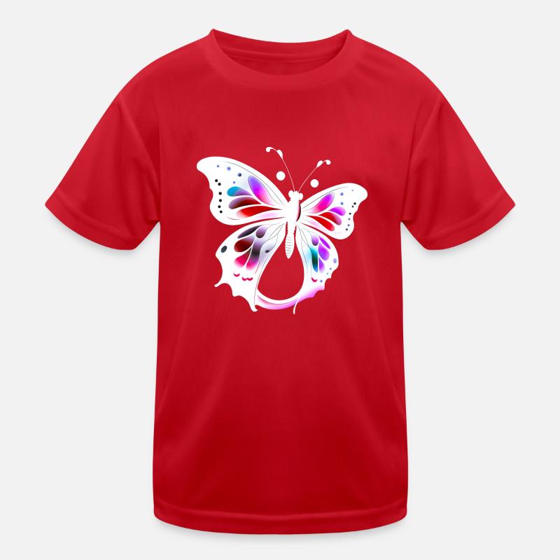 Papillon multicolore T-shirt sport Enfant