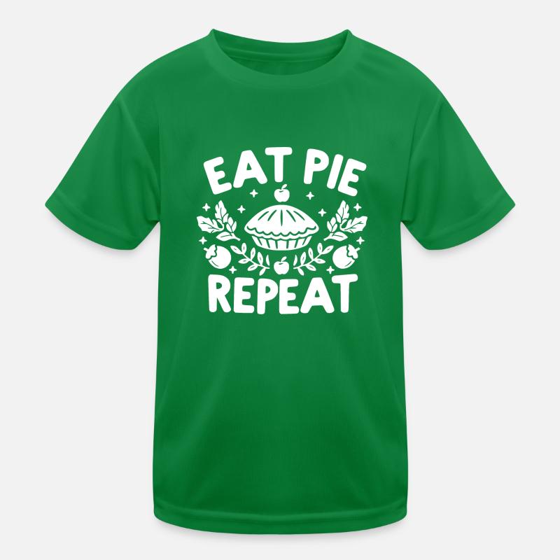 Eat Pie Repeat Kids Functional T-Shirt