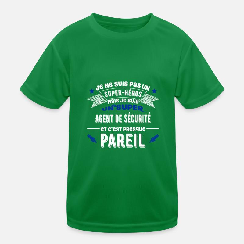 SuperAgent de sécurité cadeau T-shirt sport Enfant