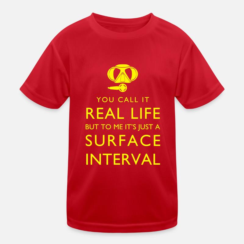 Real life vs surface interval Kinder Funktions-T-Shirt
