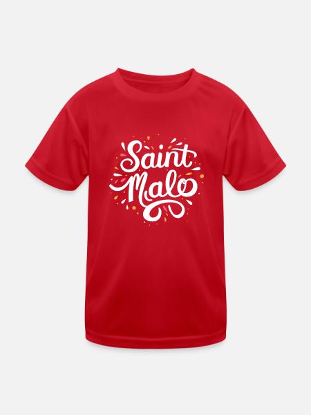 Saint-Malo - T-shirt sport Enfant - rouge - Devant