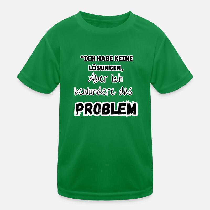 "Problem Lösung" Kinder Funktions-T-Shirt
