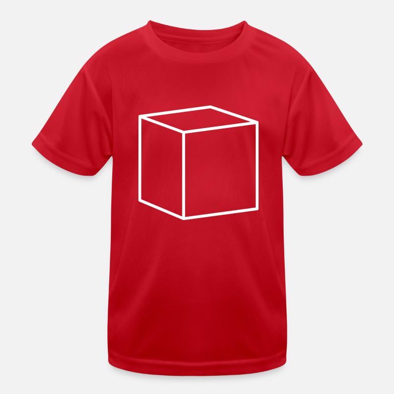 Cube blanc T-shirt sport Enfant