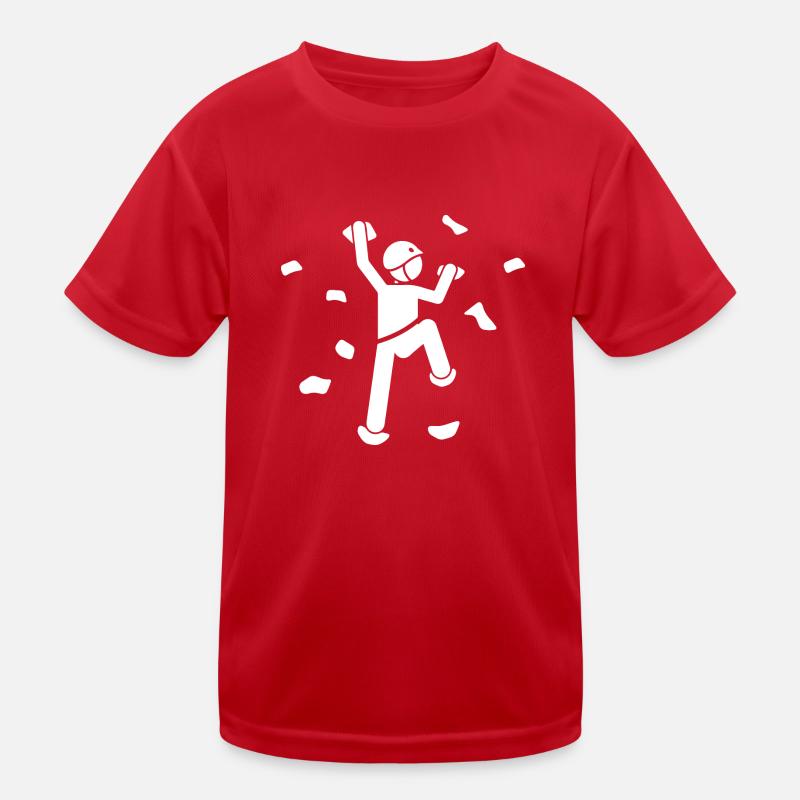 Bouldering Climbing Climbing Kids Functional T-Shirt