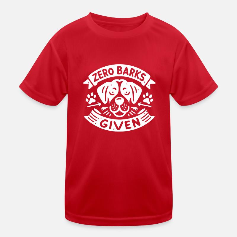 Zéro aboiement donné T-shirt sport Enfant
