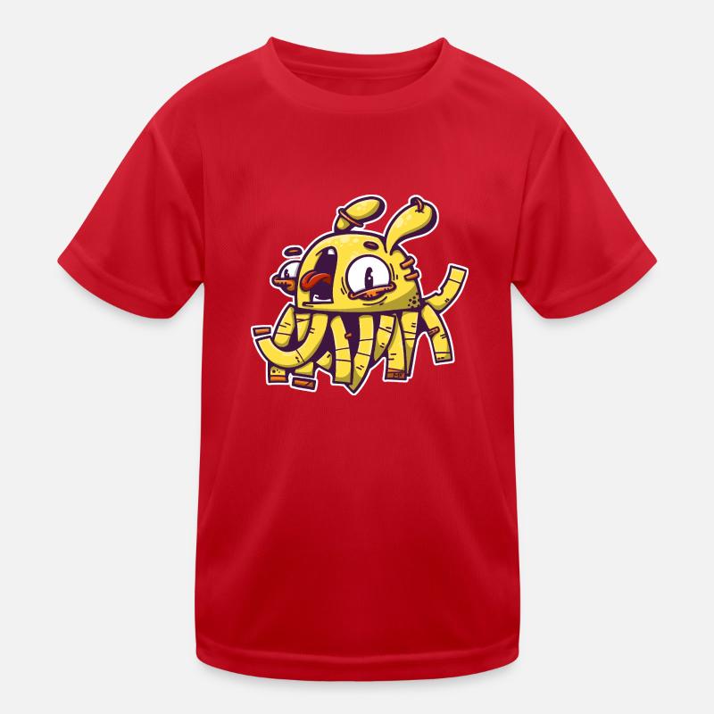 yellow crop Kids Functional T-Shirt