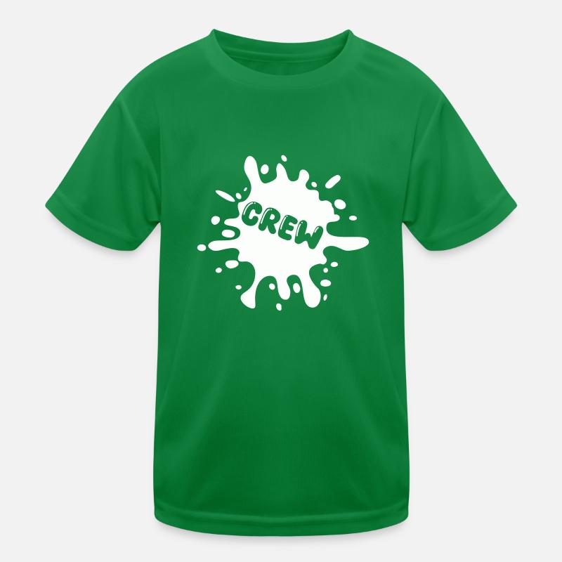 crew klecks splatter Kinder Funktions-T-Shirt