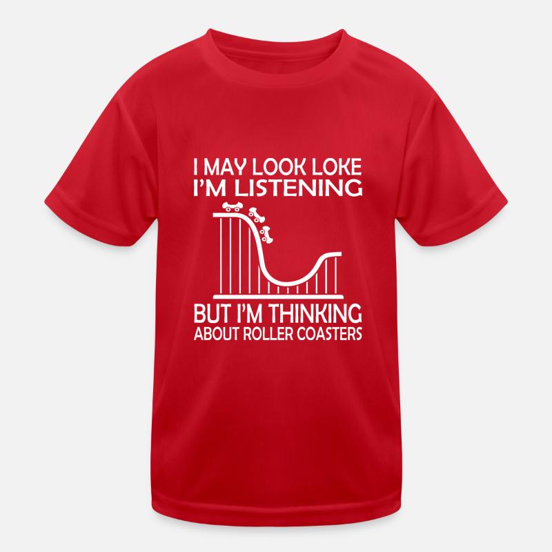 Rollercoaster Achterbahn Kinder Funktions-T-Shirt