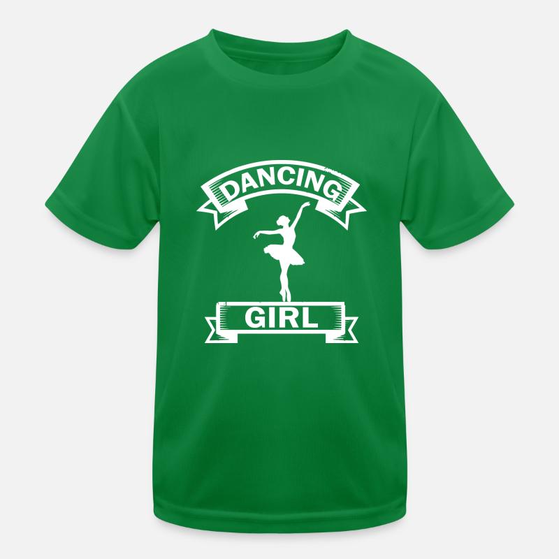 Dancing Dance Music Kids Functional T-Shirt