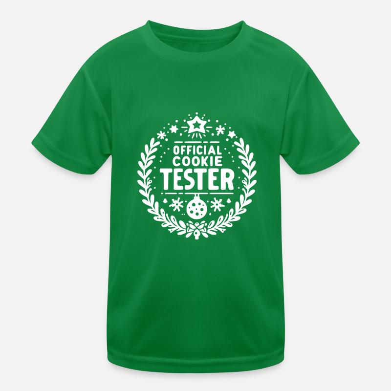 Offizieller Cookie-Tester Kinder Funktions-T-Shirt