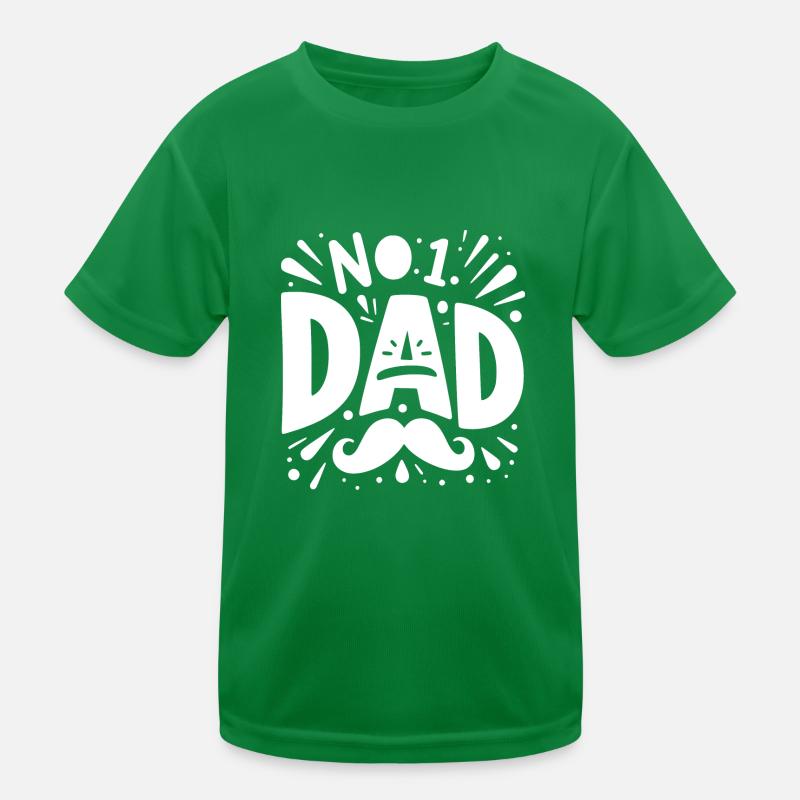 No 1 Papa T-shirt sport Enfant