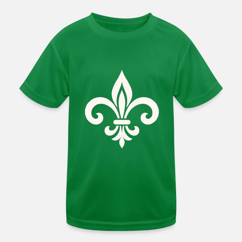 Fleur de Lis Kinder Funktions-T-Shirt