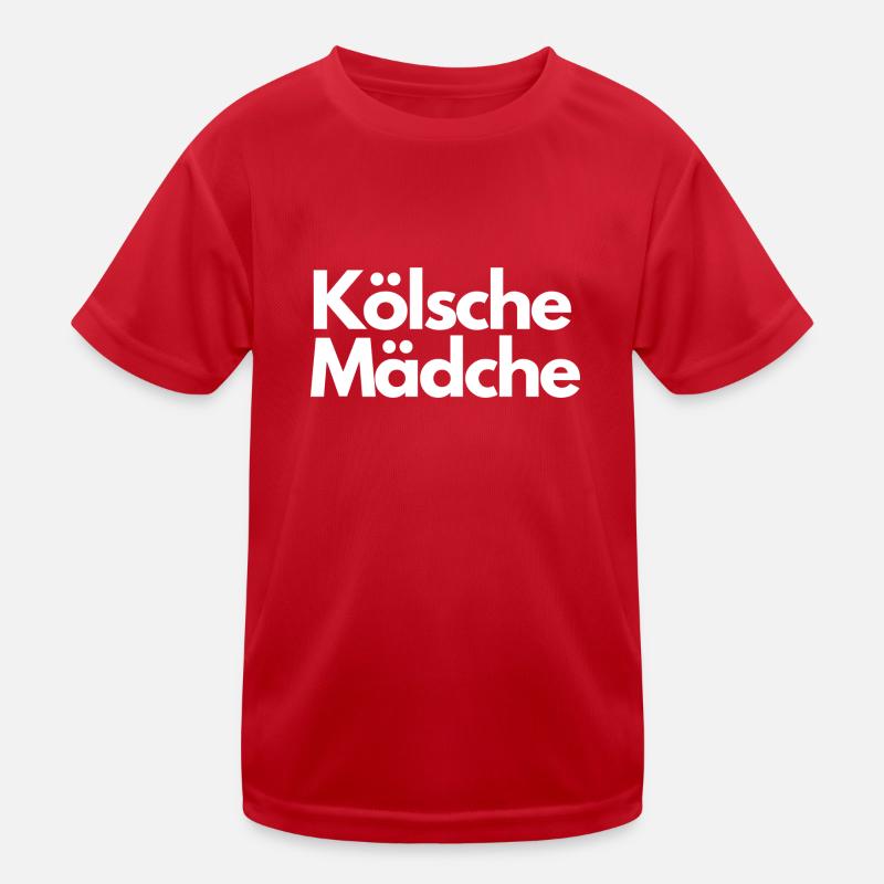 Kölsche Mädche Kinder Funktions-T-Shirt