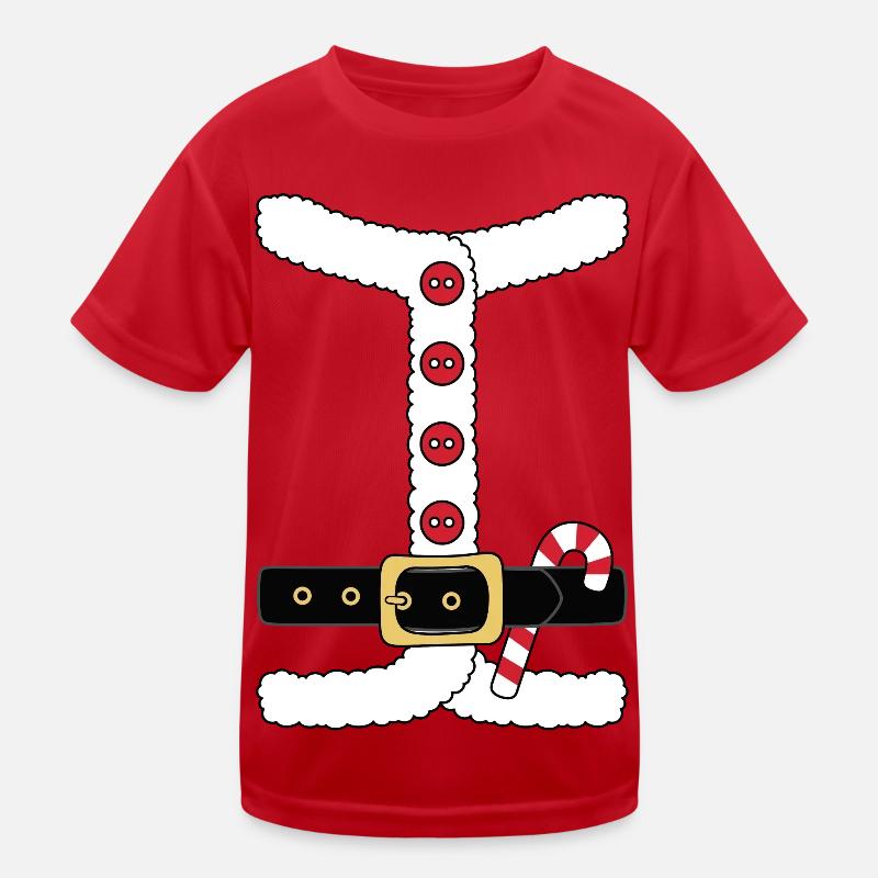 Costume de Père Noël Vilain Pull de Noël T-shirt sport Enfant