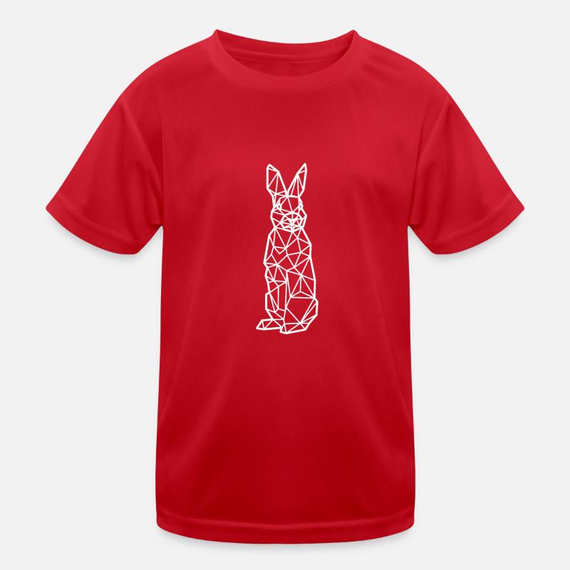 Bunny polygon Kids Functional T-Shirt