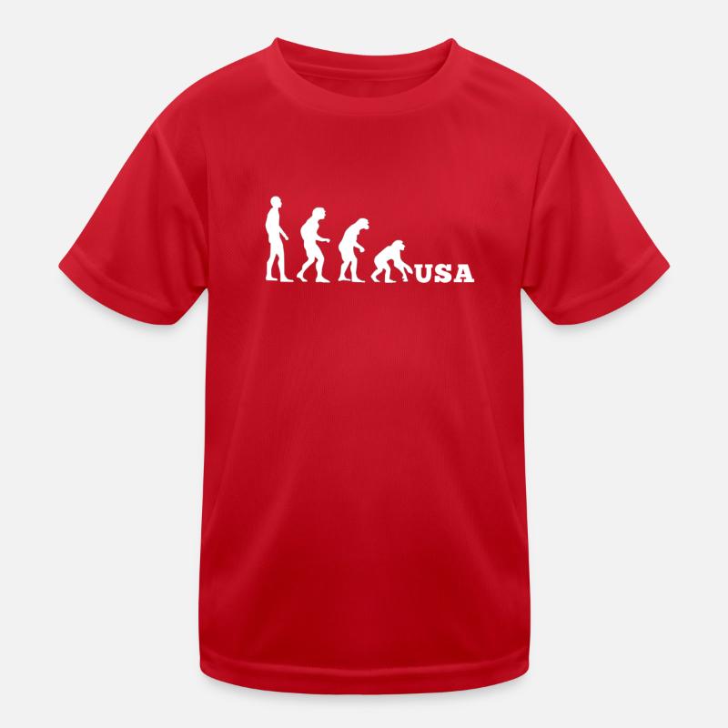USA Evolution Backwards Kids Functional T-Shirt