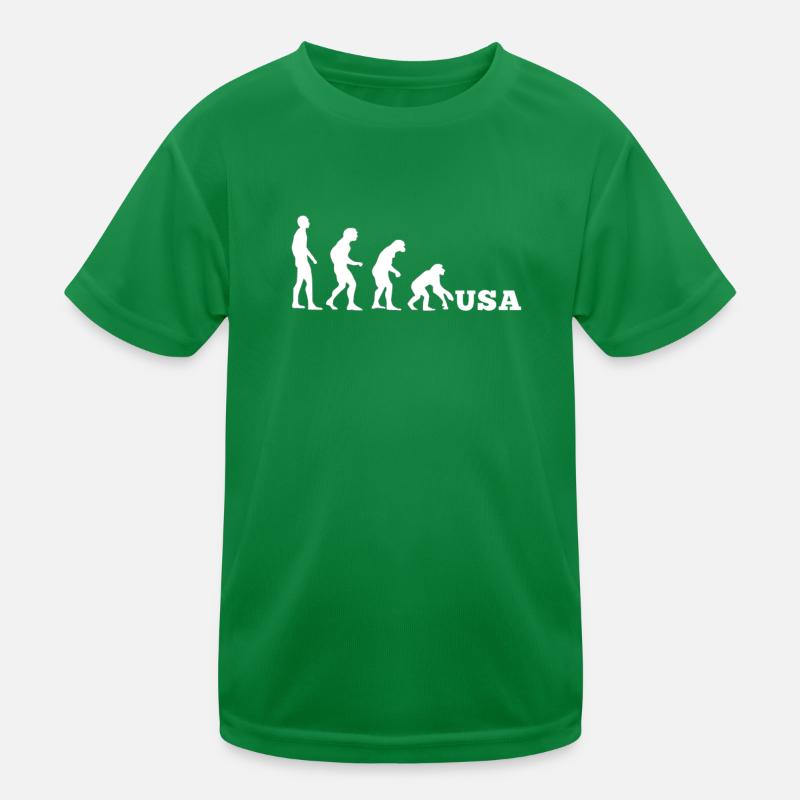 USA Evolution rückwärts Kinder Funktions-T-Shirt