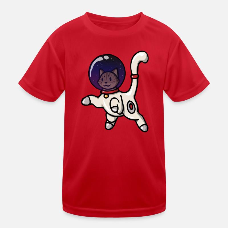 Chat de l'espace Spacecat! Idée cadeau Astrocat All T-shirt sport Enfant