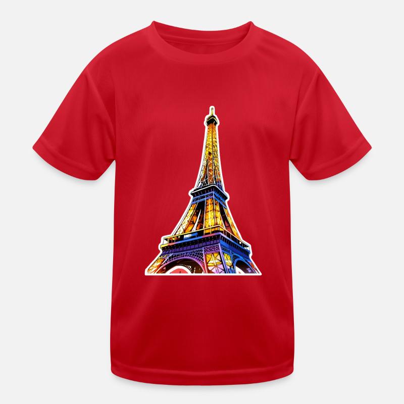 Eiffel tower #16 Kids Functional T-Shirt