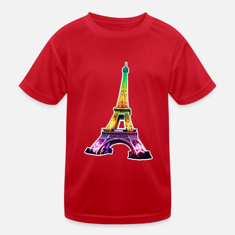 Eiffel tower #17 Kids Functional T-Shirt