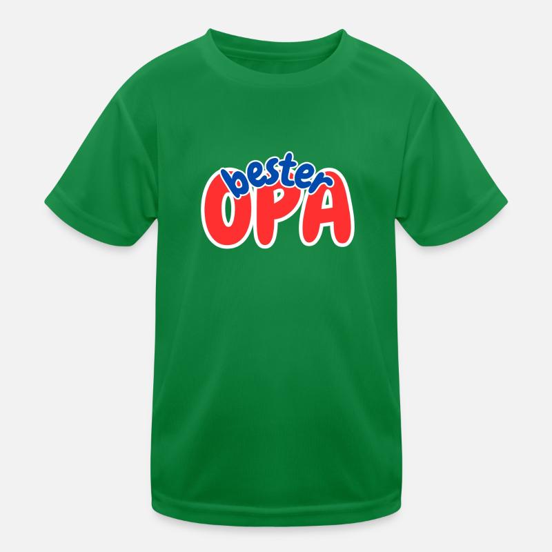 Bester Opa Kinder Funktions-T-Shirt