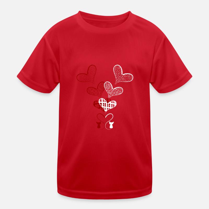 Chats et cœurs T-shirt sport Enfant