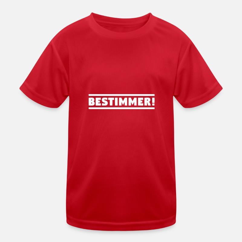 BESTIMMER! Chef Boss Anführer! Leitwolf Alphatier! Kinder Funktions-T-Shirt
