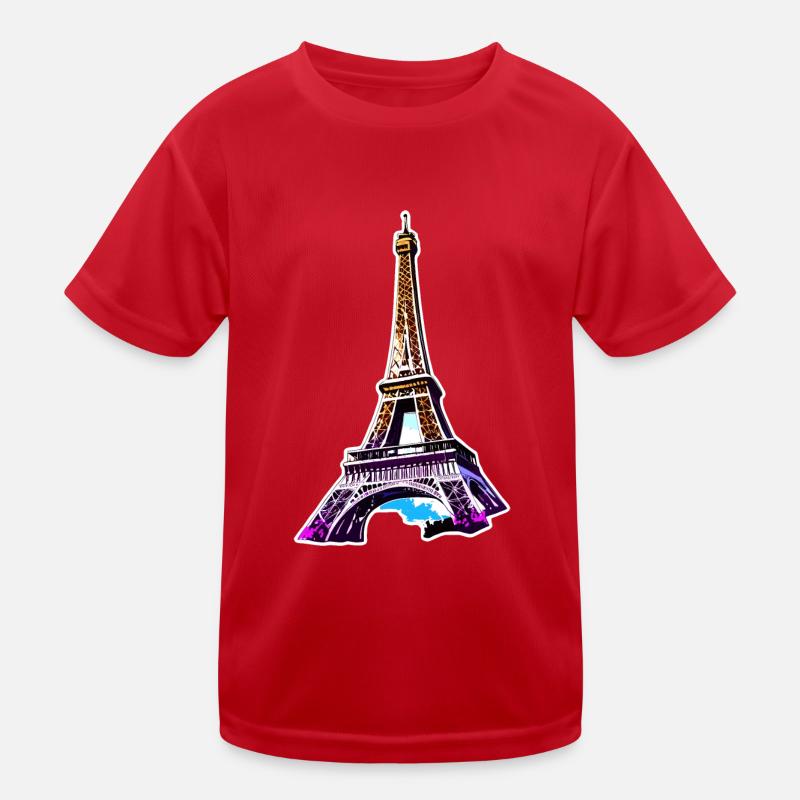 Eiffelturm #15 Kinder Funktions-T-Shirt