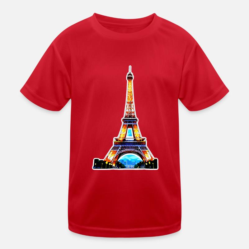 Eiffel tower #7 Kids Functional T-Shirt