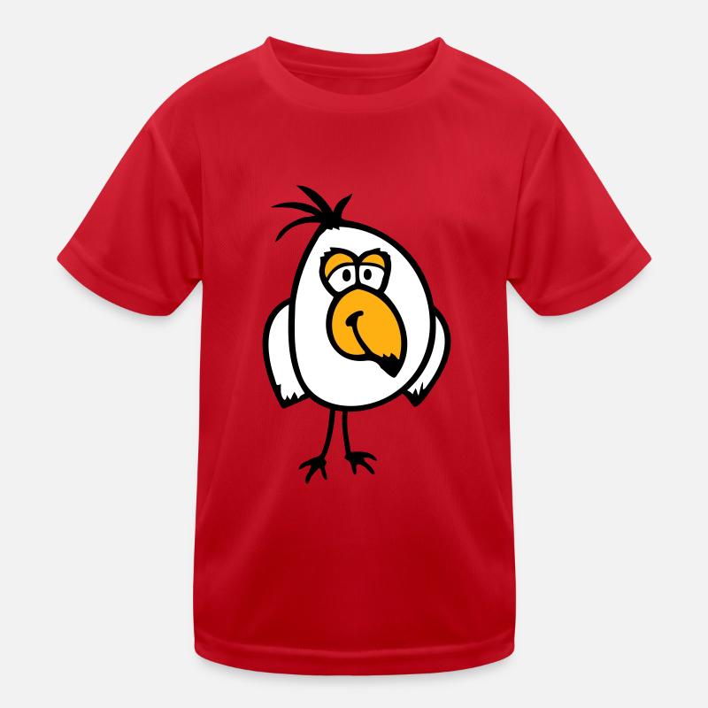 Wellensittich Papagei kleiner Spatz Vogel lächelt Kinder Funktions-T-Shirt