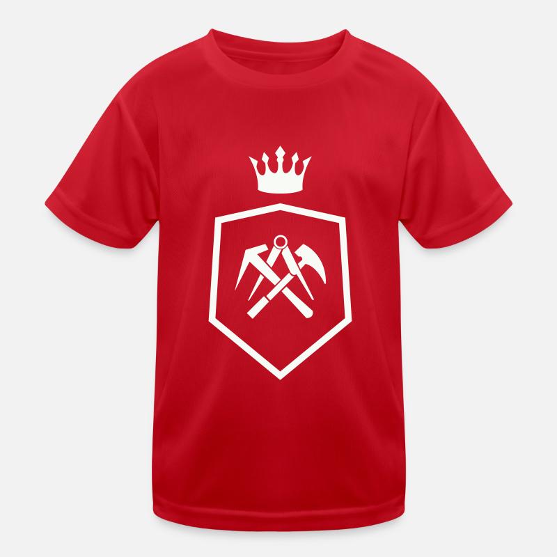 dachdecker wappen Kinder Funktions-T-Shirt