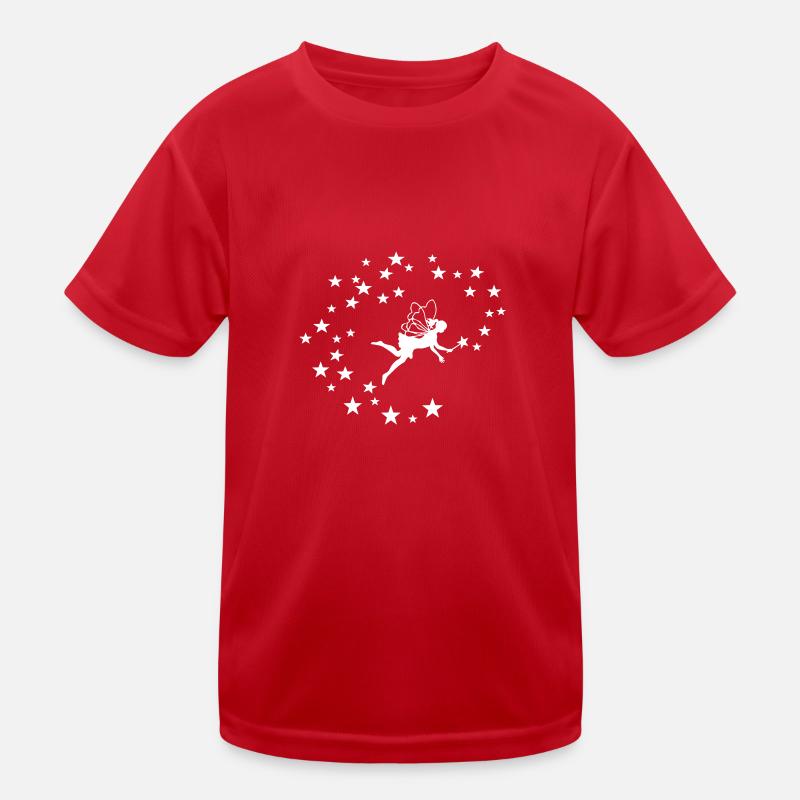 Fee mit Sternen Kinder Funktions-T-Shirt
