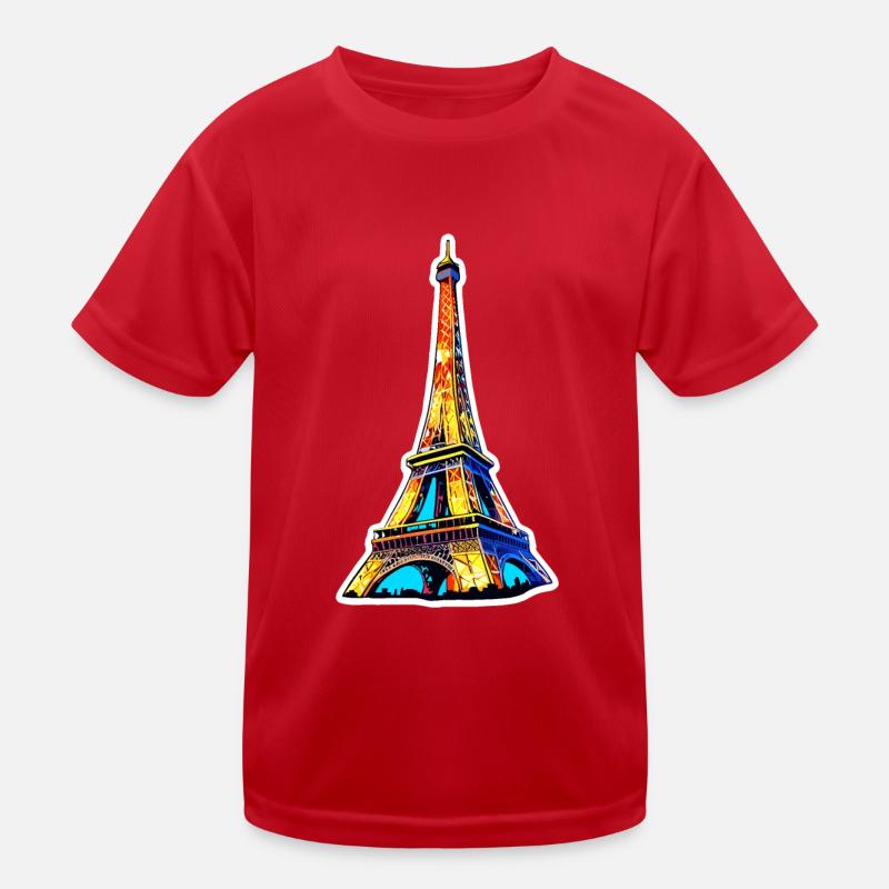 Eiffel tower #20 Kids Functional T-Shirt