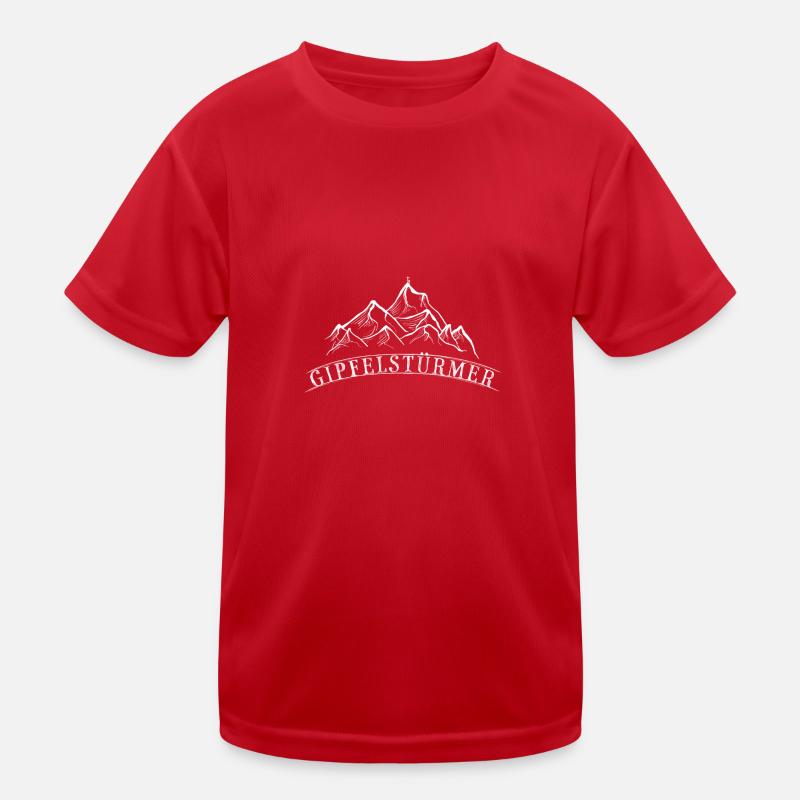 Gipfel Kinder Funktions-T-Shirt