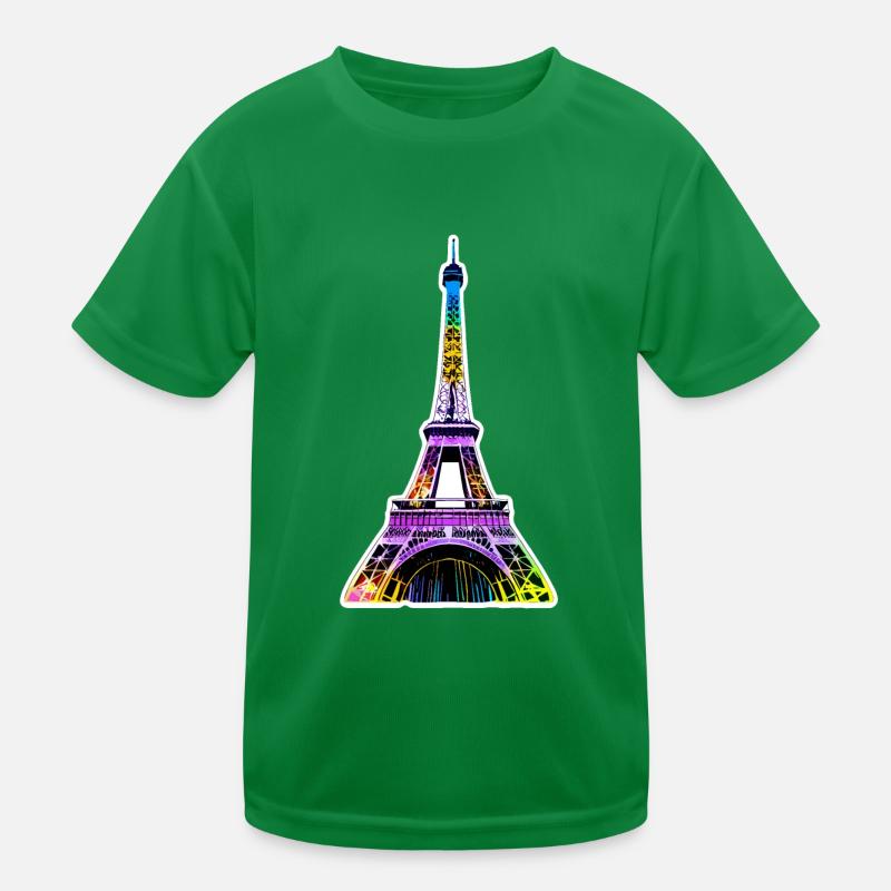 Eiffelturm #5 Kinder Funktions-T-Shirt