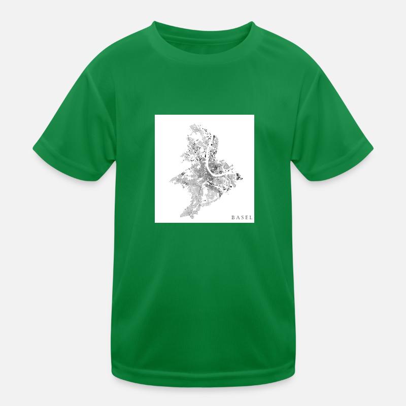 Schwarzplan Basel Kinder Funktions-T-Shirt
