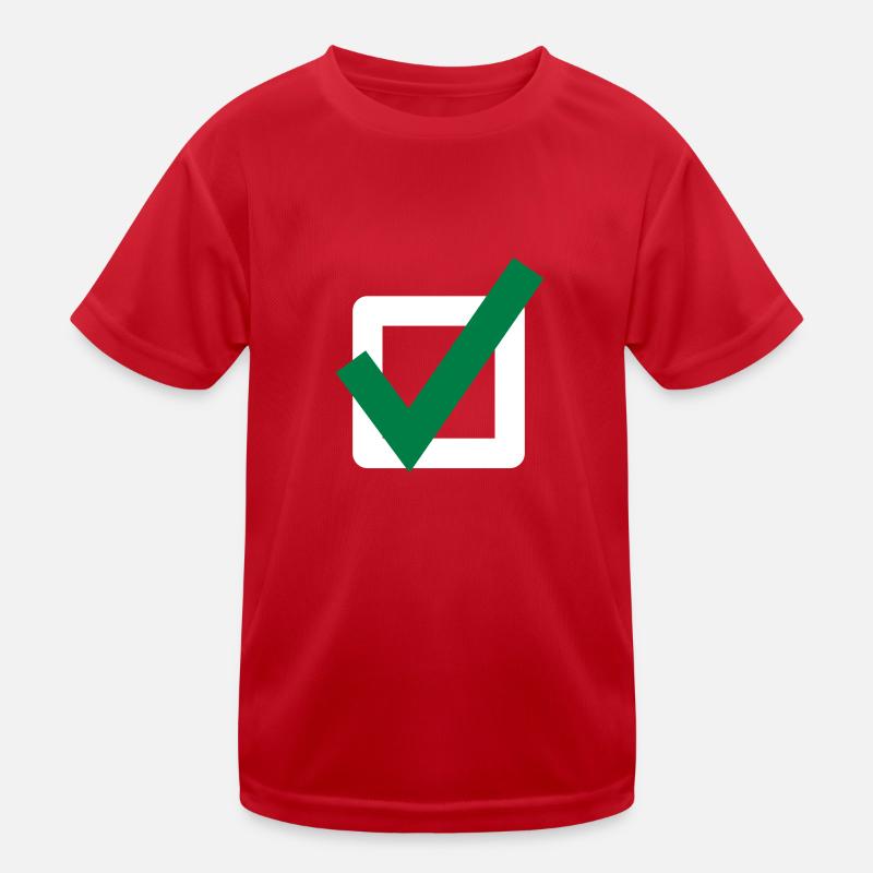 Hook Check Mark Icon Icon Kids Functional T-Shirt