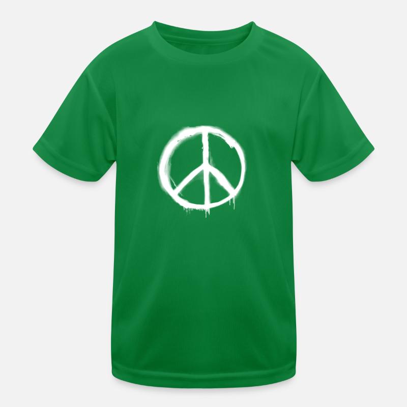 Peacezeichen Graffiti Kinder Funktions-T-Shirt